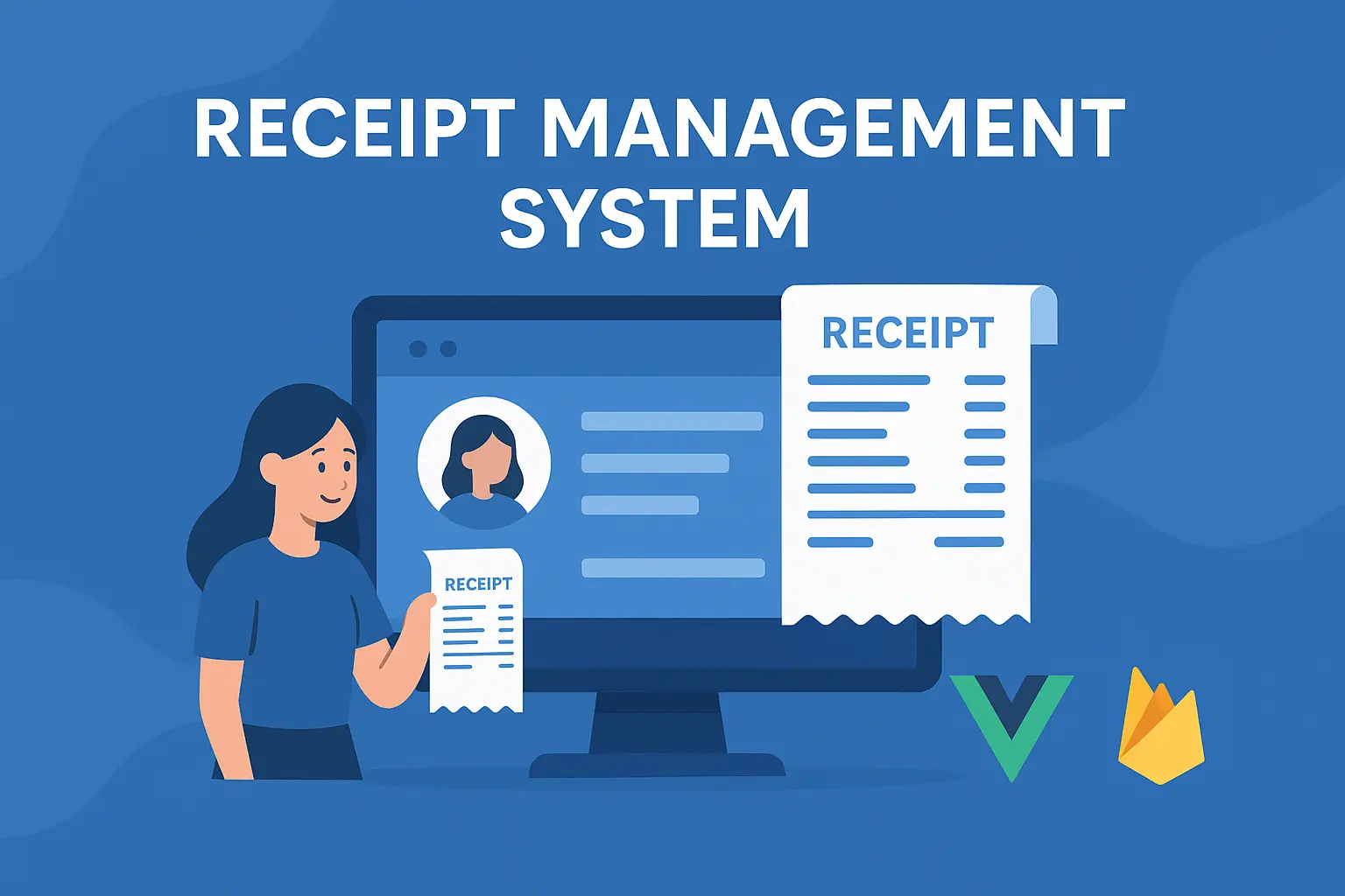 Holder photo of Receipt Management System.